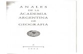 Anales de la Academia Argentina de Geografía - 1962