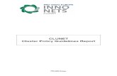 CLUNET Cluster Policy Guidelines Report (Eng)/ CLUNET Informe de las Pautas de la Política Cluster (Ing)/ CLUNET Kluster Politikaren Jarraibideen Txostena (Ing)