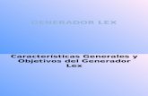 Caracter+¡sticas Generales y Objetivos del Generador Lex