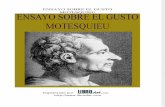 Ensayo Sobre El Gusto, Montesquieu