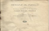 Mensaje Coronel Rafael Franco 1937 - República del Paraguay - PortalGuarani