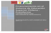 PreInforme - Financiamiento en el Sistema de Educación Superior Chileno