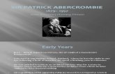 Sir Patrick Abercrombie - Presentation
