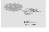 Manual para la Participación Ciudadana en la Vigilancia de los Gobiernos Locales