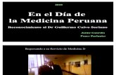 El Dr Guillermo Calvo Soriano en el Día de la Medicina Peruana