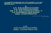 4. La adjudicacion, la notificacion y la rormalizacion del contrato en la adaptacion de la Ley contratos sector publico a la Directiva de Recursos