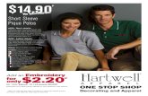 Hartwell 220 & 225 Polos Promotional Flyer