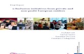 Estudio sobre iniciativas de e-Inclusión de entidades Europeas privadas y sin ánimo de lucro – Informe final