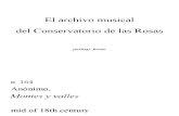 El archivo musical del Conservatorio de las Rosas. Past, Present, Future