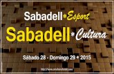 Sabadell Cultura y Deporte 28 - 29 de marzo de 2015