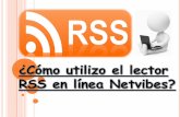 ¿Como hacer uso del RSS?