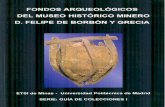 Fondos Arqueológicos del Museo Histórico Minero D. Felipe de Borbón y Grecia