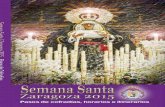 Semana Santa Zaragoza 2015 - Pasos de Cofradías, horarios e itinerarios