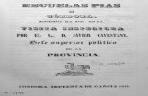 1844 Escuelas Pias de Córdoba, visita inspectora por el Sr. D. Javier Cavestany