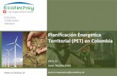 Presentación planificación energética territorial / PET Colombia – v05