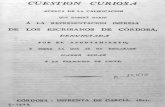 1821 Cuestión curiosa acerca de la calificación... de los escribanos de Córdoba