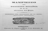 1841 Manifiesto del gobierno español á la alocucion del Papa