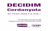 Programa electoral del Compromís per Cerdanyola 2015