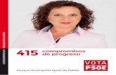 PROGRAMA ELECTORAL COMPLETO. 2015 PSOE Quart de Poblet