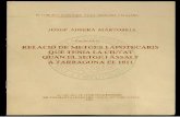Relació de metges i apotecaris que tenia la ciutat quan el setge i assalt a Tarragona el 1811