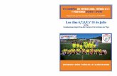 Díptico VIII edición del Campus Doble F Sport de Fútbol, Fútbol Sala y Porteros