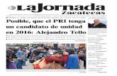 La Jornada Zacatecas, domingo 28 de junio de 2015