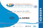 Programa Congreso Paraguayo de Recursos Hídricos 2015
