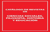 Catalogo de revistas de ciencias sociales, historia, filosofía y educación