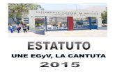 Estatuto UNE La Cantuta 2015