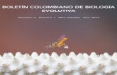 Boletín Colombiano de Biología Evolutiva COLEVOL 2015 v.3 n.1