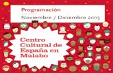 Programa noviembre-diciembre 2015 Centro Cultural de España en Malabo