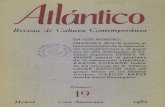 Atlántico : Revista de Cultura Contemporánea Num 19 1962