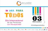 Agenda Día Internacional de las Personas con Discapacidad