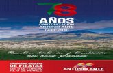 Programa de los 78 Años de cantonización Antonio Ante