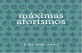 Máximas y aforismos - José Domingo Ortiz