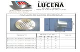 Catálogo de manijas y rejillas Metalmecánica Lucena CNC SAS