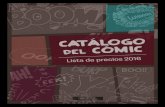 Catálogo del cómic. Comercial Grupo Anaya