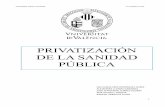 Privatización sanidad pública 2016