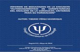 Informe Encuesta AEC - Tiberio Pérez Manrique