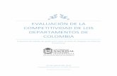 Evaluación de la competitividad de los departamentos de Colombia
