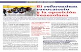 El referendum revocatorio y la oposición venezolana