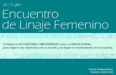 Encuentro de Linaje Femenino ¡ En Trujillo! Julio 2016 - Folleto