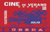 Cine de Verano de Úbeda - Programa Julio 2016