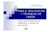 TEMA 6. SOLDADURA Y TÉCNICAS DE UNIÓN.