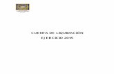 Cuenta de liquidación - Ejercicio 2015 (pdf)