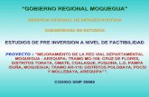 Mejoramiento de la Red Vial Departamental Moquegua - Arequipa