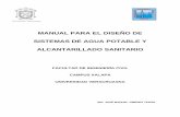 manual para el diseño de sistemas de agua potable y alcantarillado