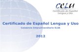 Certificado de Español Lengua y Uso