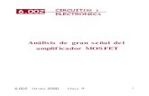 Análisis de gran señal del amplificador MOSFET