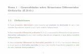 Tema 1 – Generalidades sobre Ecuaciones Diferenciales Ordinarias ...